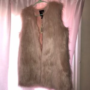 Faux fur vest